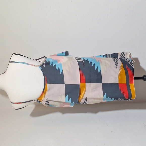 Soho Chick Colorblock Adjustable Spaghetti Strap Shark Bite Hem Tunic Tank Xl - Picture 7 of 16